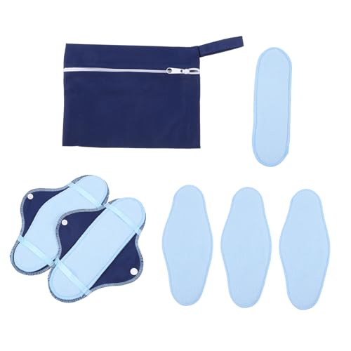 iplusmile Compresas Menstruales Lavables de Polar con Diseño Prueba de Fugas Reutilizables y Cómodas para Uso Diurno y Nocturno para Cuidado Postparto y Actividades Diarias