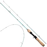 【TACKLAND】 高コスパ 遊べる2ピースロッド スピニングorベイト 色んなスタイルから選べる 折れ難い カーボングラス トラウト アジング メバリング ブラックバス ロックフィッシュ (B135UL/ベイト)