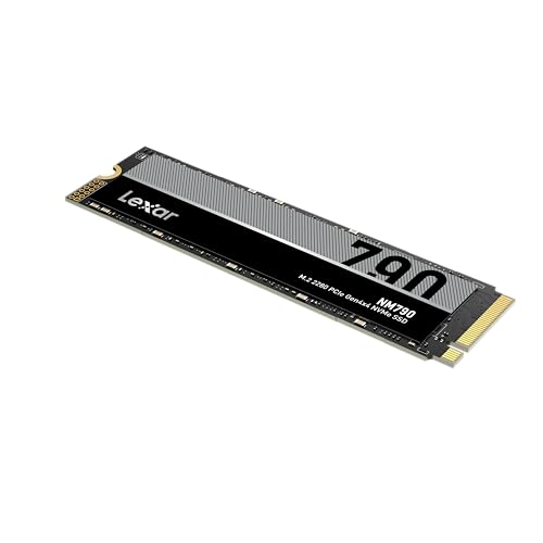 Image of Lexar 2TB NM790 SSD PCIe Gen4 NVMe M.2 2280 Internal Solid State Drive, Up to 7400 /6500 MB /s Read /Write, Compatible with PS5, for Gamers and Creators, Black (LNM790X002T-RNNNU)
