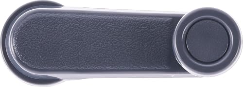 Image of Window Crank Handle, Left and Right, Front or Rear, Textured Gray, Pack of 2 for 1985-2004 Nissan Frontier Xterra Pickup Pathfinder D21 Sentra 240sx 720 8076001G21, 807600M000, 8076051S00