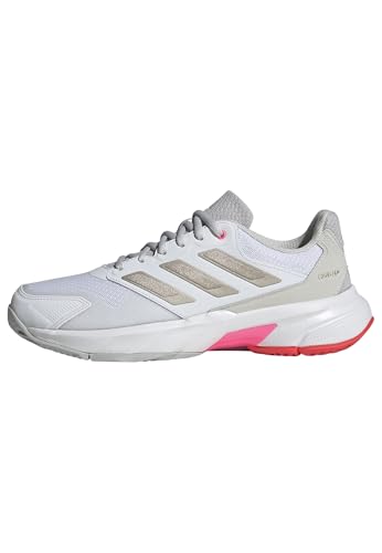 Image of adidas Womens Courtjam Control 3 Tennis Sneakers Shoes - White