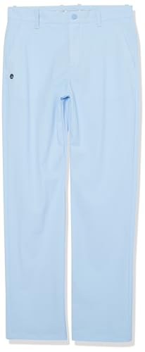 EAGEGOF Kid Golf Trousers Quick Drying Boy's Straight Leg Pants Leisure Child Pants Pockets Lightweight Sports Tennis (BYSSK012A-Sky Blue-130)