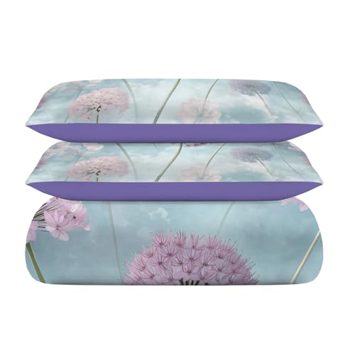 Funda nórdica de cebolla verde reversible de poliéster para cama doble 6