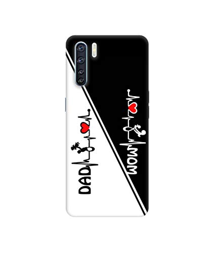 Image of Mom and Dad Lover Design 3D Printed Hard Back Case Cover for Oppo F15 / Oppo A91