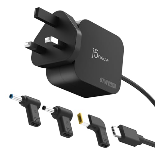 Chargeur GaN USB-C 67W j5create pour résoudre vos problèmes de câbles de PC portables