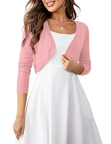 U.Vomade Cardigan for Women Lightweight Open Front Bolero Sweaters for