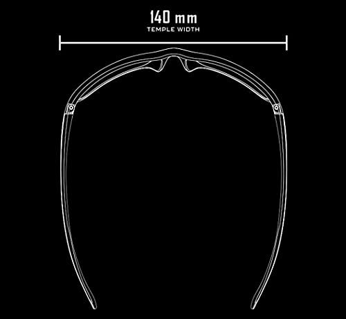 Image of TOROE Eyewear FIELD Wrap Around Sport Sunglasses With Polycarbonate Polarized Lenses, Lightweight TR90 Frame