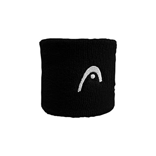 Image of Head Cotton Wristband | Color: Blue | Size: 2.5 Inches | Material: Cotton /Nylon | Pack of 2 | for Unisex | Extra Comfortable Feel | Embroidered head Design | for Sports & Fitness