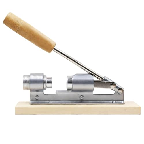 SIzlaho 機械式くるみ割り器、クルミ割りツール、無垢材ベース、ハードシェル割りツール、クルミナッツクラッカー、家庭用および業務用グルメツール (クルミ開け機)