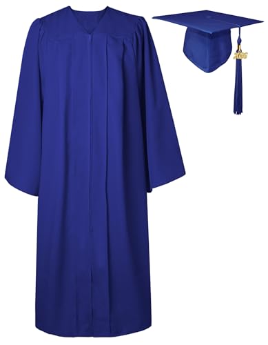GraduatePro Graduation Gown and Cap for Adults 2026 Hat Matte Bachelor University Party Robe Set High School Women Men