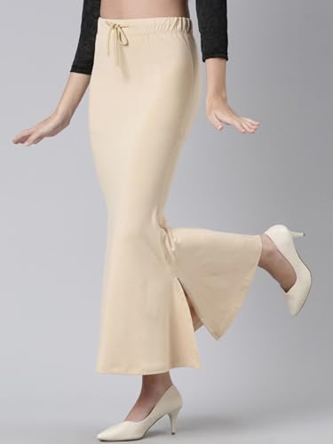 Image of Toochki Stretchable Saree Shapewear Petticoat for Women, Cotton Blended,Petticoat,Skirts for Women,Shape Wear Dress for Sarees
