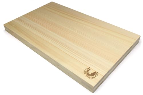Tabla de cortar rectangular Yoshihiro Hinoki 45x26 cm miniatura 1