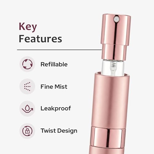 Image of LISAPACK 8ml Travel Perfume Bottle Refillable, 3 PCS Cologne Atomizer Spray