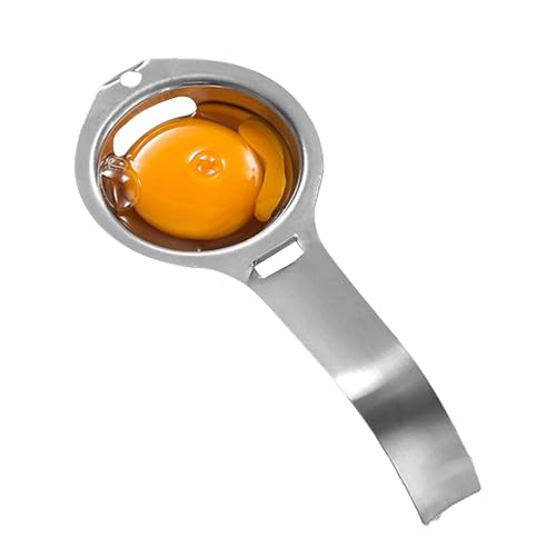 Herramienta separadora de huevos - Divisor de yema de huevo de acero inoxidable, práctico utensilio de cocina | Útil accesorio de cocina para hornear pasteles soufflé tortilla postre galletas