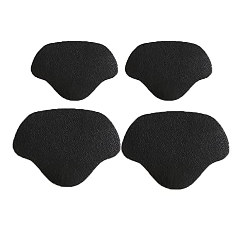 JIEOU Self-Adhesive Repair Heel Toe Hole Patch, 2 Pairs Sneaker Hole Repair, Shoe Hole Repair Patch for Sports Shoes, Leather Shoes, Basketball Shoes, Casual Shoes, Cloth Shoes, Boots (Black)