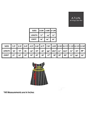 Image of A.T.U.N. (All Things UBER Nice) Girls Skater Printed Cotton Julie Knee Length Sleeveless Dress