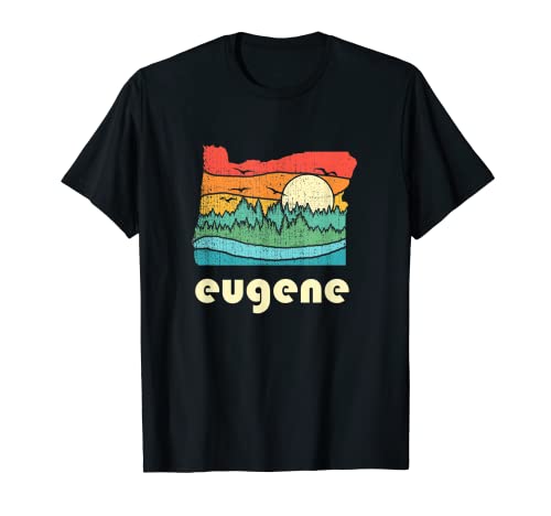 Retro Vintage Eugene Oregon Throwback gift idea T-Shirt