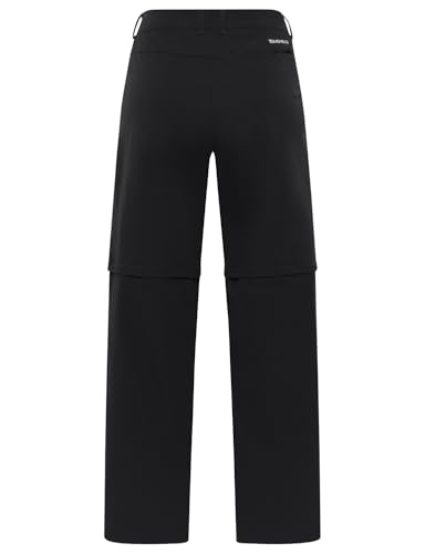 Jack Wolfskin Damen Pico Trail Zip Off Pants Wanderhose, Schwarz, 38 EU