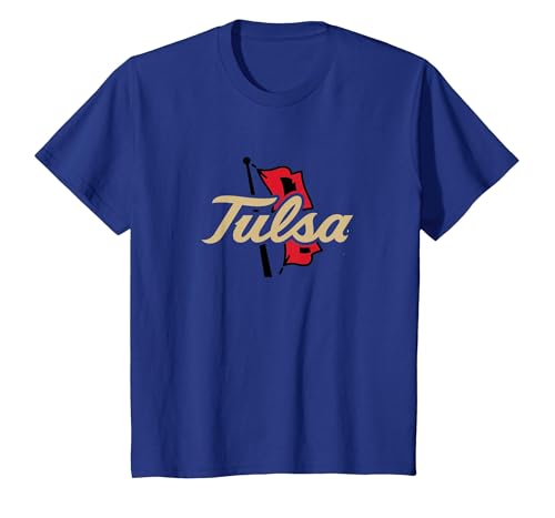The University of Tulsa Golden Hurricanes Premium Collegiate T-Shirt, Youth, Royal Blue, Medium