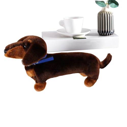 Teckel peluche et poupée de chien doux compagnon de jeu pour enfant