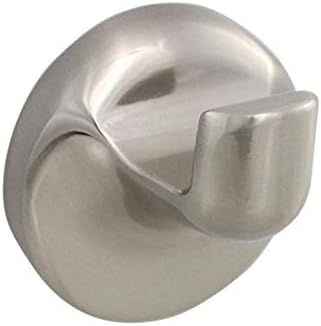 Formosa Design Hardware Towel and Robe Hook Variety of Finishes and Styles Available (Round Style, Brushed Nickel)