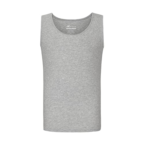 New Balance Men's Cotton Performance Rib Sleeveless Tank Top Undershirt (3 Pack Or 4 Pack)4
