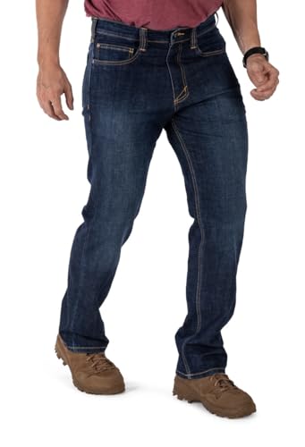 5.11 Tactical Men's Defender-Flex Regular Fit Jeans, 7 Pockets, Fitted Waistband, Style 74477, New Finish3