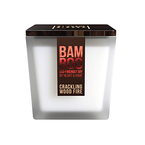 Bamboo by Heart & Home - Vela perfumada (210 g, aroma de flambée y crepitamentos) Cover