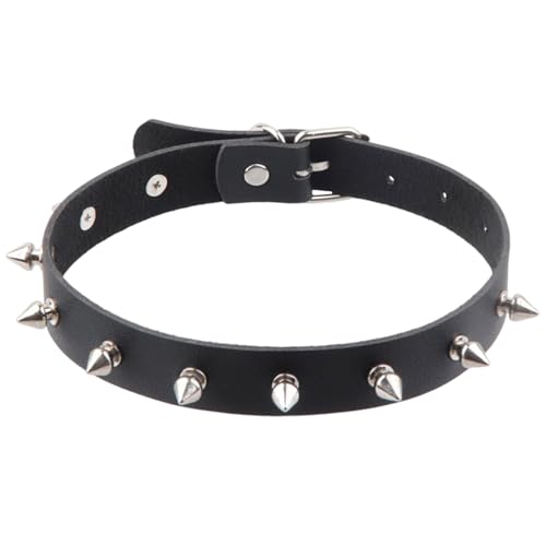OAOSDH 1 Piece Metal Niet -Erring, Schwarzer Rockkragen, Stilvolle Persönlichkeit, Verstellbare Halskette Für Frauen, Colarbone -Kettenzubehör Im Punkstil. OAOSDH 1 Piece Metal Niet -Erring, Schwarzer Rockkragen, Stilvolle Persönlichkeit, Verstellbare Halskette Für Frauen, Colarbone -Kettenzubehör Im Punkstil.