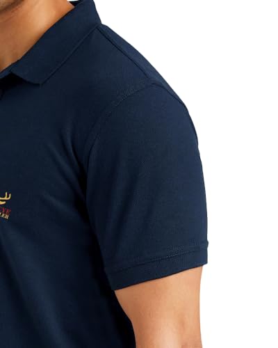 Image of Noble Monk Men's Cotton Blend Regular Fit Polo T-Shirt
