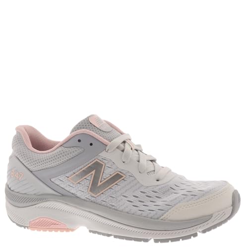 Image of New Balance Women's 847 V4 Walking Shoe, Arctic Fox /Silver Mink /Peach Soda, 6.5 N US