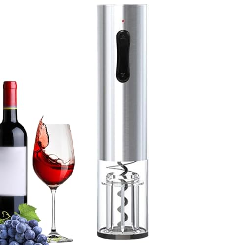 Poupangke Abrebotellas automático, sacacorchos eléctrico, abrebotellas recargable, Sacacorchos de vino, abrelatas de acero inoxidable para el hogar, restaurante, hotel, bar