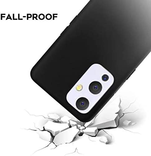 Image of Mobile Back Cover Case for Oneplus 9 | One Plus 9 | 1+9 (Silicone Case|CameraProtection|Black SC1510)