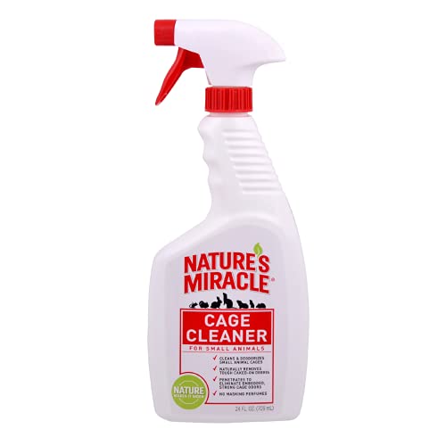 Natureâ€™s Miracle Cage Cleaner 24 fl oz, Small Animal Formula, Cleans And Deodorizes Small Animal Cages