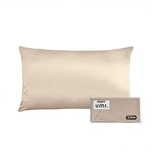 Amazon Brand – Umi 22 Momme zijden kussensloop 40×60 1 stuk – zijden kussensloop voor haar en huid, aan beide zijden 100…