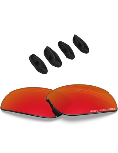Image of BLAZERBUCK Replacement Lenses & Nose Pads Piece for Oakley RPM Squared OO9257 /RPM Edge OO9250 Sunglass