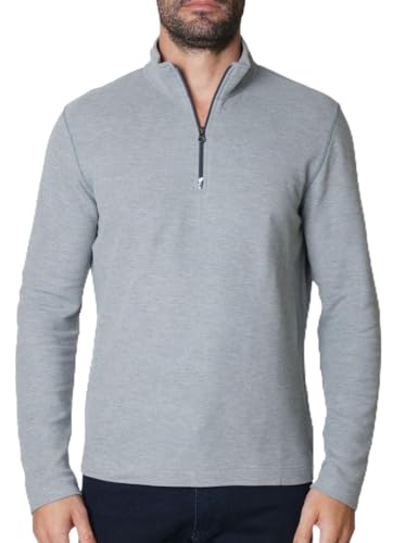 Robert Graham Men's Germano Long-Sleeve 1/4-zip Pullover Sweater
