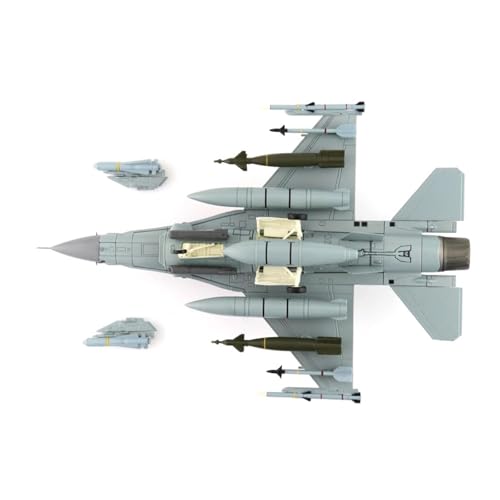 Modelo de caza HA38026 F-16D a escala 1/72 en aleación premium de alta fidelidad 4