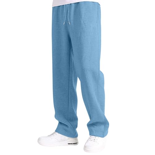 Boys Baggy Sweatpants Straight Leg Open Bottom Casual Pants, Boys Workout Athletic Joggers Sweat Pants 5-16 Years3