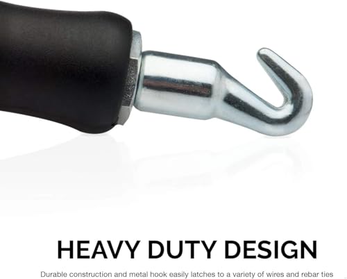 NEIKO 61025A Automatic Rebar Wire Twister Tool | Updated Model | Reinforced Spring with Improved Recoil and Reload Action, Ergonomic Rubber Handle