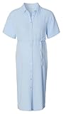 Better Cotton Initiative Noppies Maternity Damen Cruz Nursing Dress Short Sleeve Kleid, Light Sky - N282, S EU