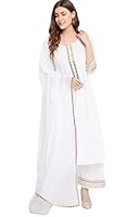 CHHAYA Boutique Plus Size Kurta Set for Women with Dupatta 3XL to 10xl. (7XL) White