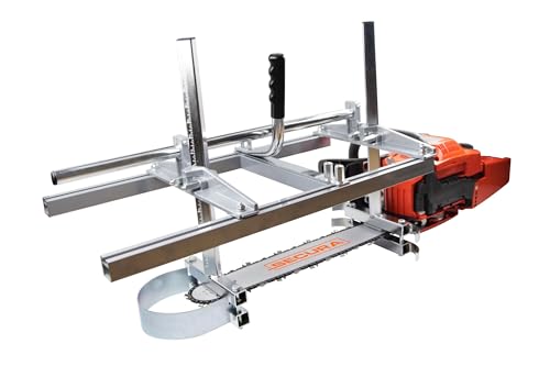 SECURA Scierie Mobile 14'-36' Support pour Tronçonneuse Acier Légère