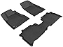 3D MAXpider All-Weather Floor Mats for Lexus RX330 / 350 2004-2009 Custom Fit Car Floor Liners, Kagu Series (1st & 2nd Row, Black) (L1LX03901509)