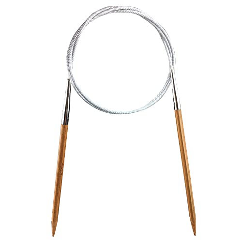 Weabetfu Bamboo Circular Knitting Needle 32-inch Length for Handmade Creative DIY and Any Weave Yarn Projects US Size 7(4.5mm)