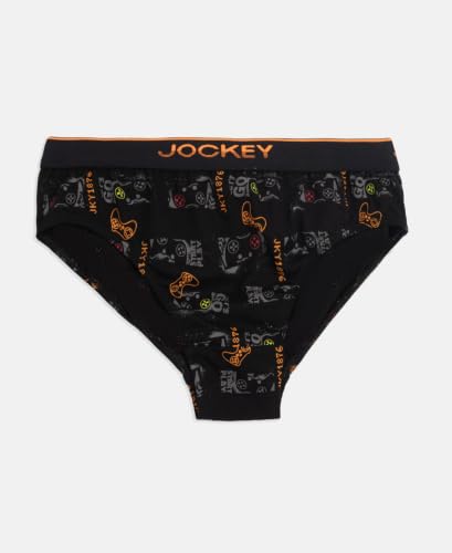 Image of Jockey PB04 Boys Super Combed Cotton Elastane Printed Brief (Pack of 2)