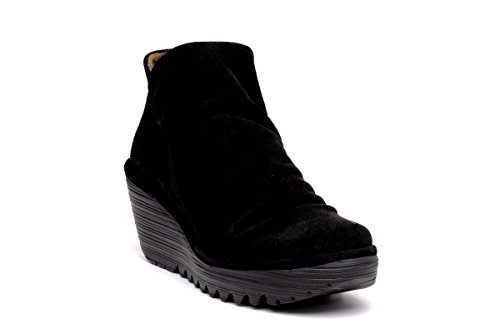 FLY London Women's Yip Dress Pump, Black Mousse, 40 EU/9-9.5 M US