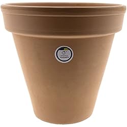 Macetas Barro Altas CERÁMICA RAMBLEÑA | Macetas de Barro Rojo | Maceta Grande | Macetas cerámica | Macetas Exterior | Maceta Modelo J32 | 20x20x17 cm