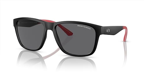 Image of Armani Exchange mens Ax4135s Rectangular Sunglasses
