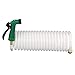 Seachoice Coiled Washdown Hose w/ Sprayer and Brass Fittings, 25 Ft., White